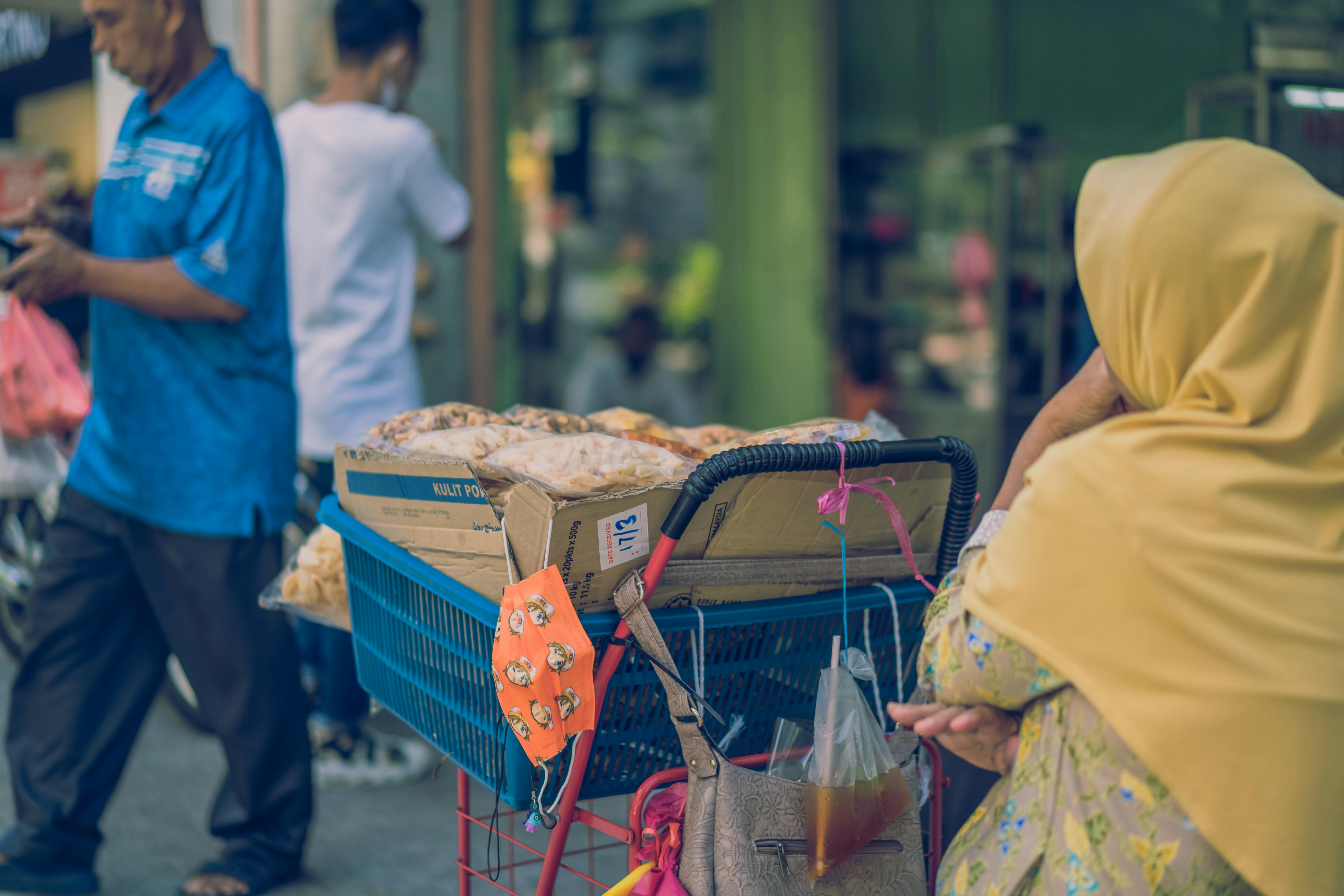 Malaysian street market and culture